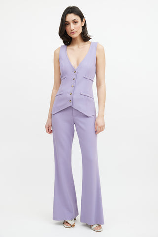 Smythe Purple Wool Co-Ord Set