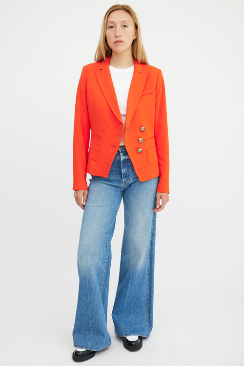 Smythe Red Asymmetrical Blazer