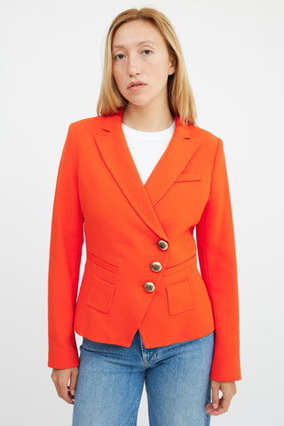 Smythe Red Asymmetrical Blazer