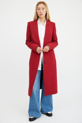 Smythe Red Wool Coat