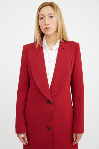 Smythe Red Wool Coat