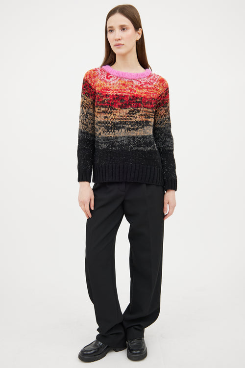 Smythe X Augden Black 
Multicolour Knit Sweater