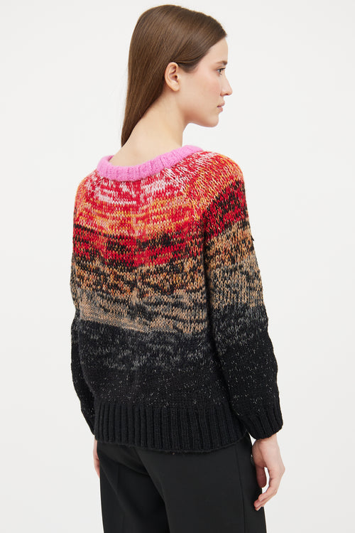 Smythe X Augden Black 
Multicolour Knit Sweater