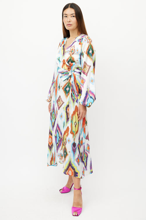 Smythe White 
Multicolour Wrap Dress