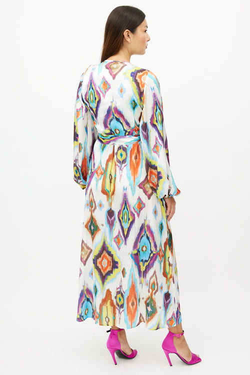 Smythe White 
Multicolour Wrap Dress