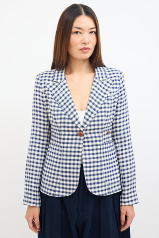 Smythe Gingham Duchess Blazer