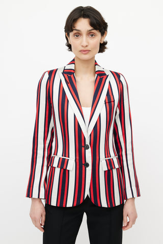 Smythe White 
Red Stripe Blazer