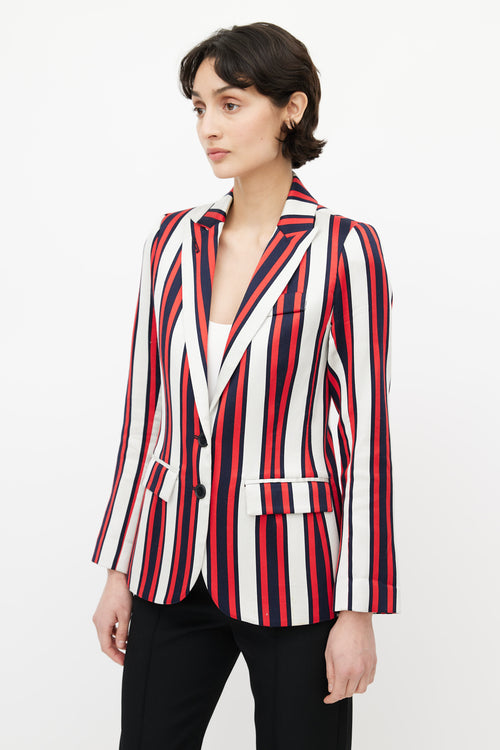 Smythe White 
Red Stripe Blazer