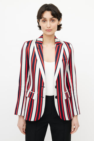 Smythe White 
Red Stripe Blazer