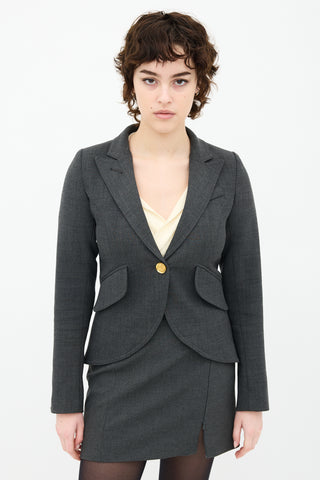 Smythe One Button Blazer