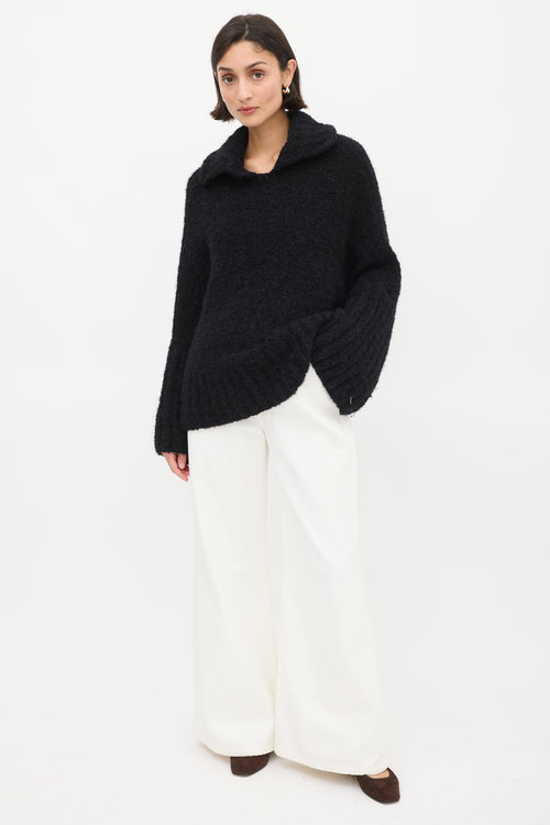 Smythe X Augden Black Wool Oversized Sweater