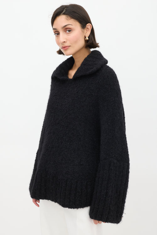 Smythe X Augden Black Wool Oversized Sweater