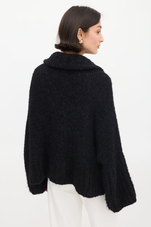 Smythe X Augden Black Wool Oversized Sweater