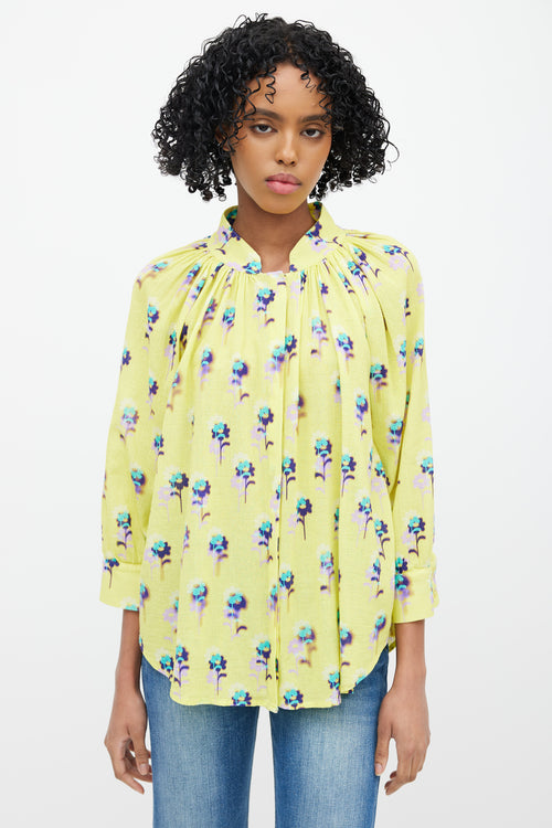 Smythe Yellow 
Multicolour Floral Top