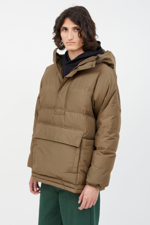 Snow Peak Brown Down Anorak Puffer Jacket