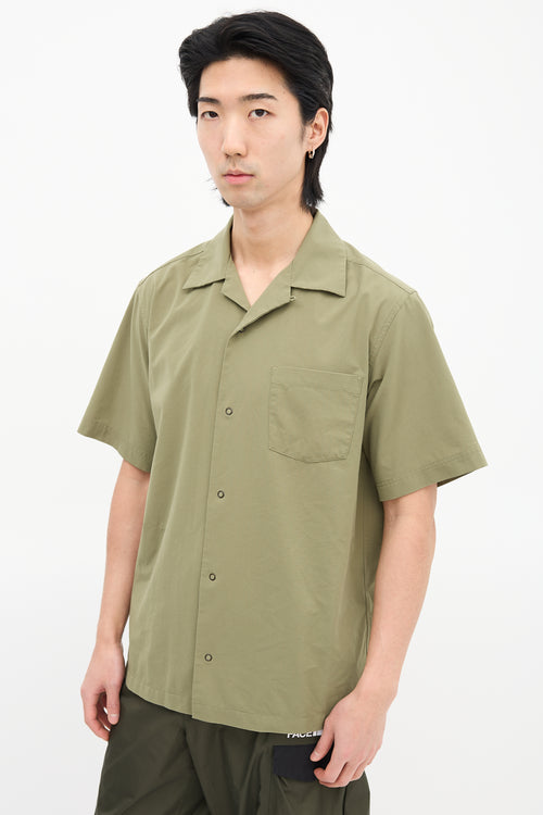 Snow Peak Green Perforated Short Sleeve Shirt