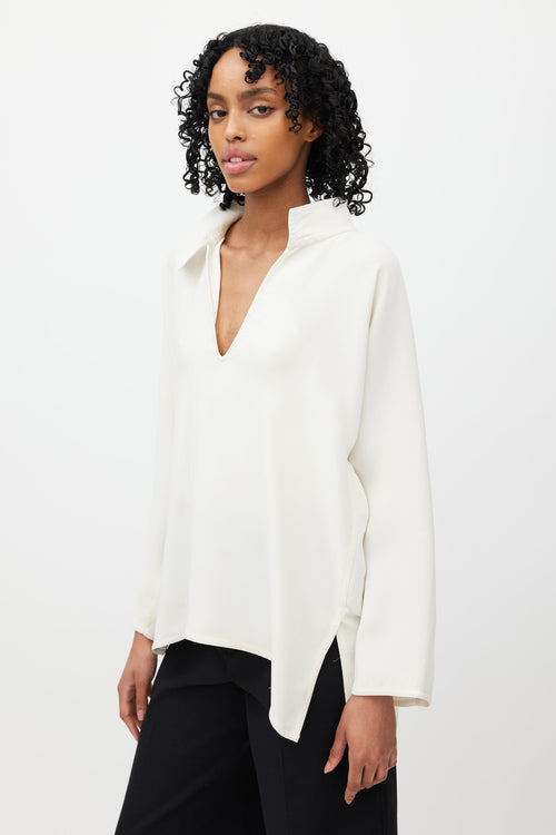 Sofie D
Hoore Cream Silk V-Neck Blouse