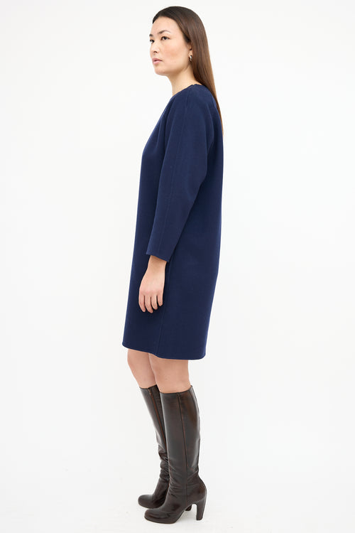 Sofie D
Hoore Navy Wool 
Cashmere Shift Dress