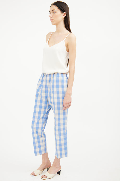 Sofie D
Hoore Blue 
Cream Check Pant