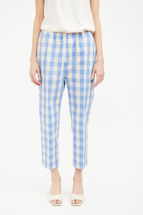 Sofie D
Hoore Blue 
Cream Check Pant