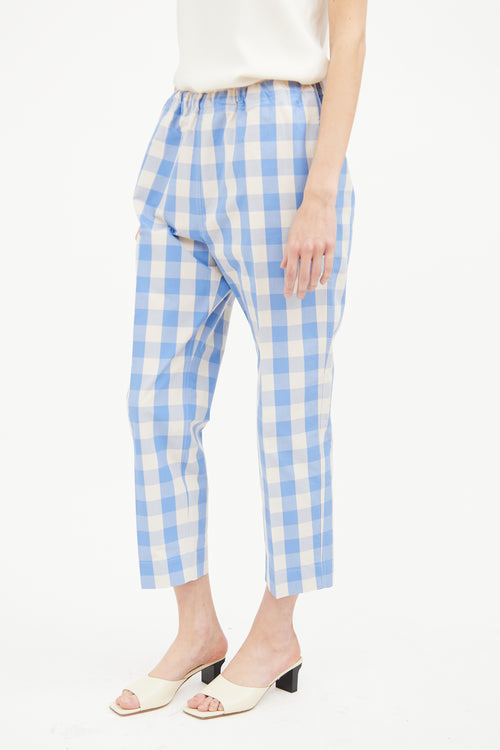 Sofie D
Hoore Blue 
Cream Check Pant