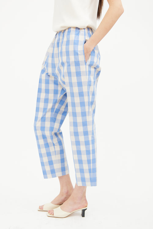 Sofie D
Hoore Blue 
Cream Check Pant