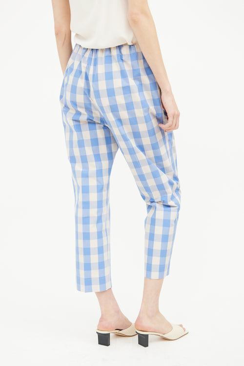 Sofie D
Hoore Blue 
Cream Check Pant