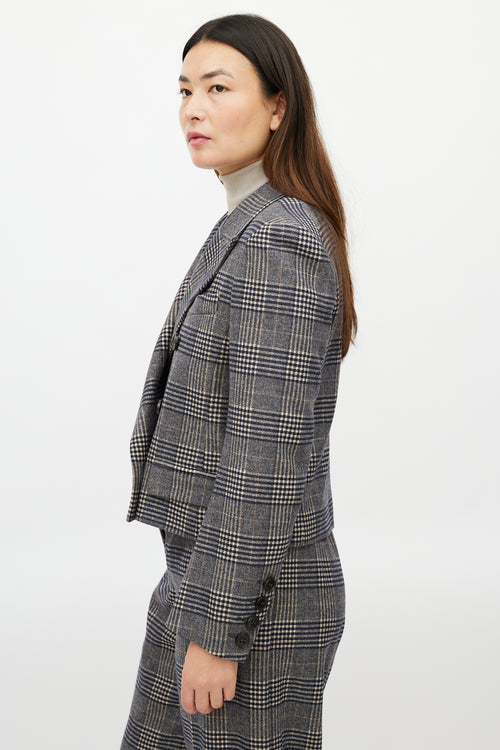 Sonia Rykiel Grey 
Multicolour Glencheck Wool Suit