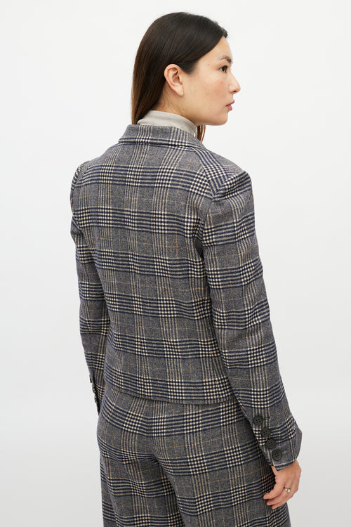 Sonia Rykiel Grey 
Multicolour Glencheck Wool Suit