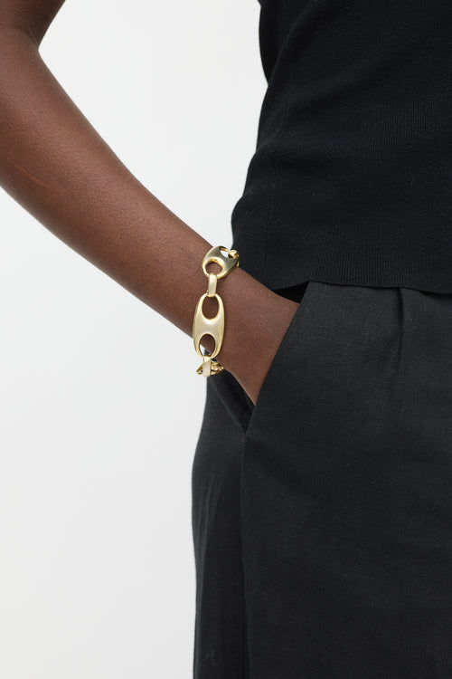 Sophie Buhai 925 Silver 
Gold Vermeil Grandfather Chain Bracelet