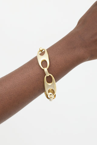 Sophie Buhai 925 Silver 
Gold Vermeil Grandfather Chain Bracelet