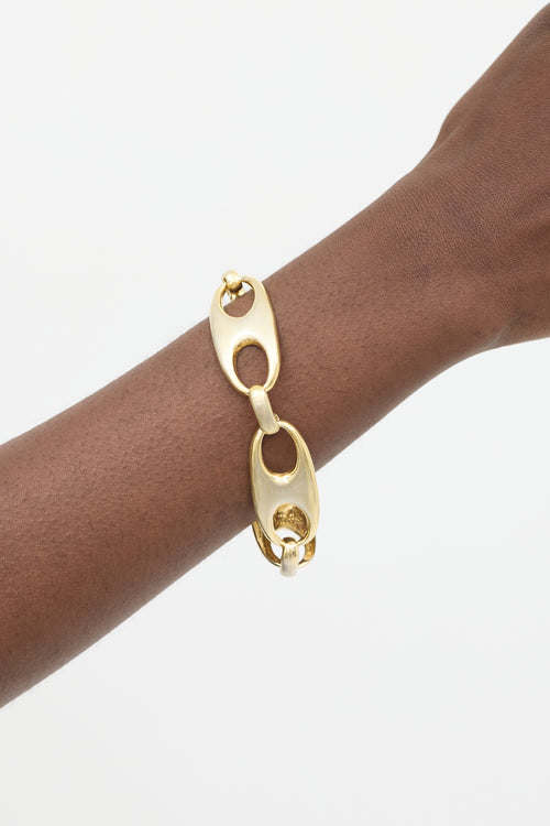 Sophie Buhai 925 Silver 
Gold Vermeil Grandfather Chain Bracelet