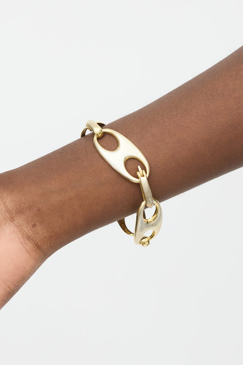 Sophie Buhai 925 Silver 
Gold Vermeil Grandfather Chain Bracelet