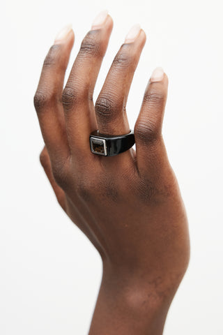 Sophie Buhai Black Onyx 
Quartz Walter Ring