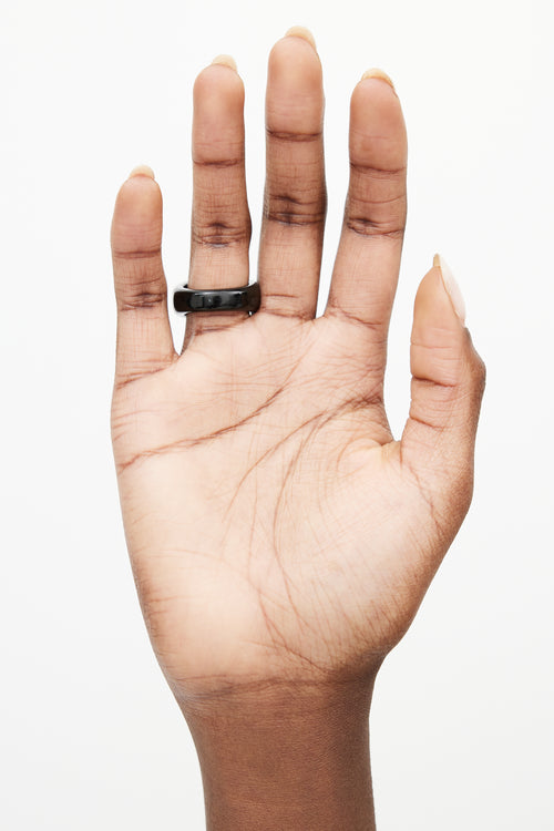 Sophie Buhai Black Onyx 
Quartz Walter Ring