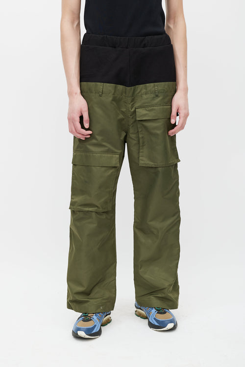 Spencer Badu Black 
Green Cargo Trouser