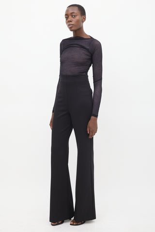 Sportmax Black Flared Pant