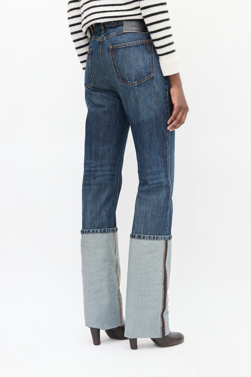 Sportmax Medium Wash Cuffed Straight Jeans