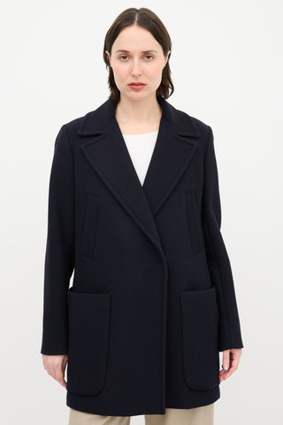 Sportmax Wool Zip Vent Coat