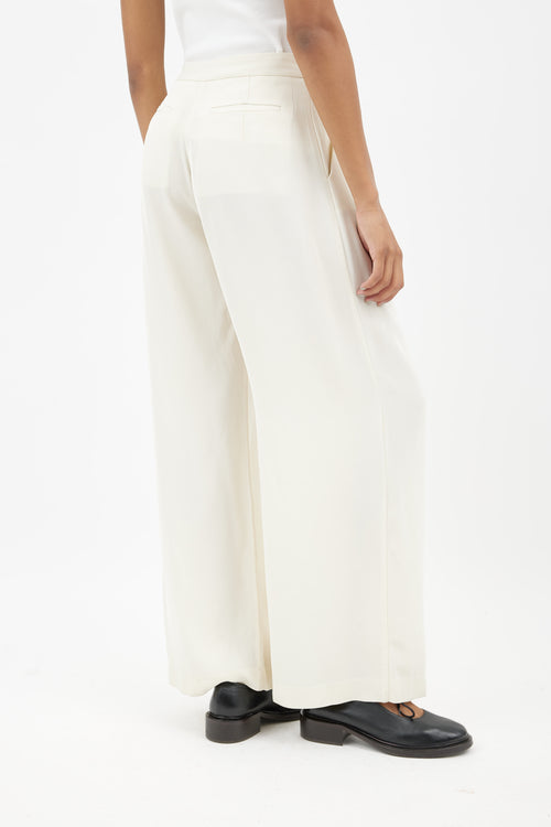 St. Agni Cream Wide Leg Trouser