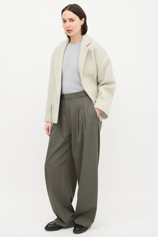 St. Agni Wool Wide Leg Trouser