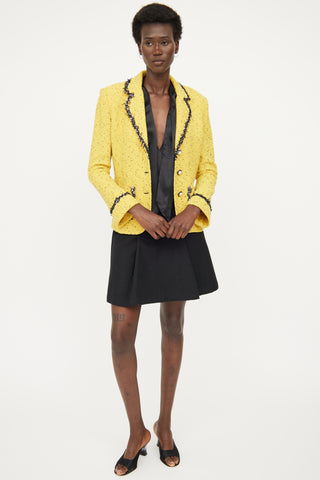 St. John Yellow Tweed Blazer