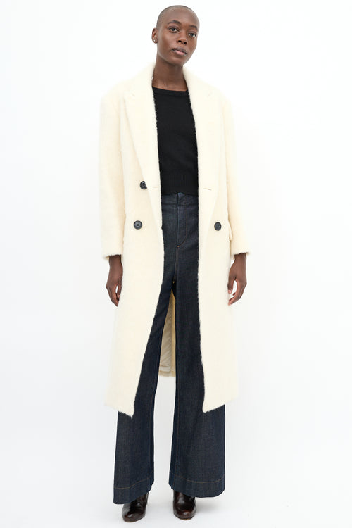 Stand Studio Cream Wool 
Mohair Essa Coat