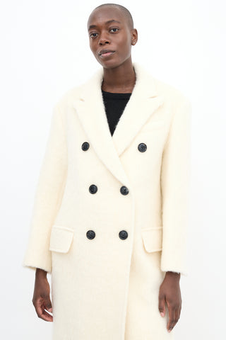 Stand Studio Cream Wool 
Mohair Essa Coat