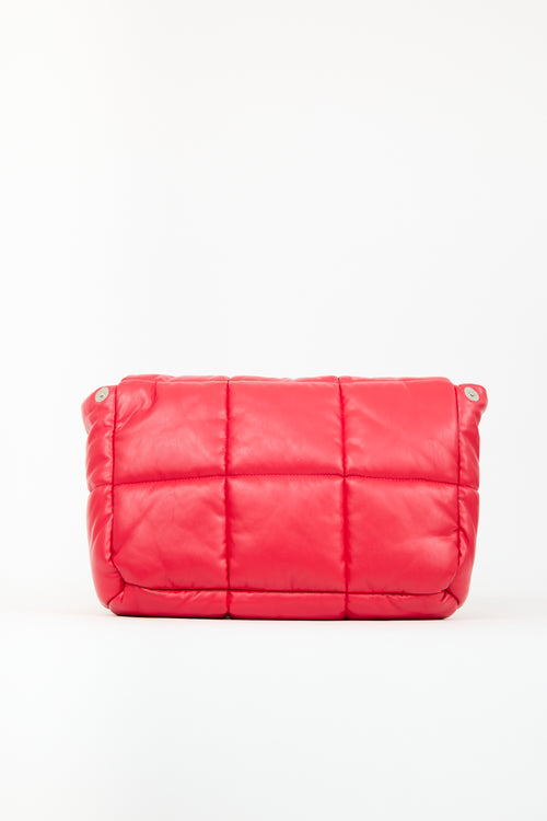 Stand Studio Red Faux Leather Wanda Quilted Bag