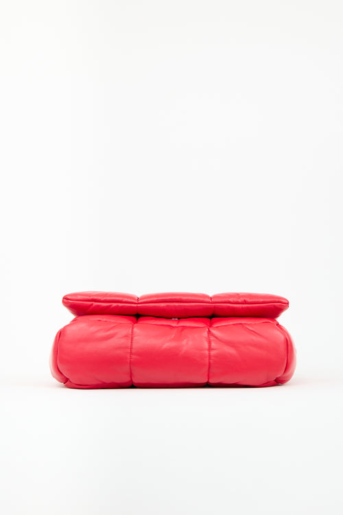 Stand Studio Red Faux Leather Wanda Quilted Bag