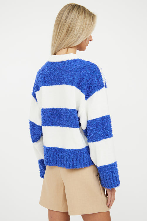 Blue 
White Stripe Sweater Staud