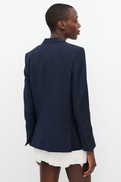 Stella McCartney Navy Wool One Button Blazer