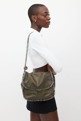 Stella McCartney Grey Falabella Flap Bag