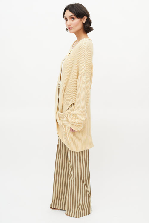 Stella McCartney Beige Cut Out Buckle Sweater